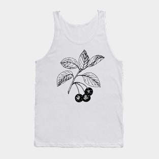 cerise retro black and white aesthetic artwork Tank Top